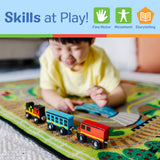 Magnetic Wooden Train Cars H9