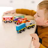 Magnetic Wooden Train Cars H9