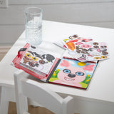 Make-a-Face – Farm Reusable Sticker Pad – On the Go Travel Activity U0