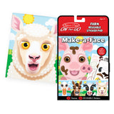 Make-A-Face Reusable Sticker Pad 3-Pack: Safari, Farm, Pets H8
