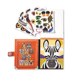 Make-A-Face Reusable Sticker Pad 3-Pack: Safari, Farm, Pets H8