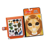 Make-a-Face – Safari Reusable Sticker Pad – On the Go Travel Activity T8