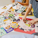 Make-a-Face Sticker Pad - Crazy Characters A4