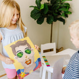 Make-a-Face Sticker Pad - Crazy Characters A4