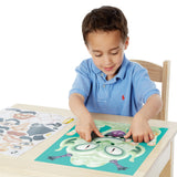 Make-a-Face Sticker Pad - Crazy Characters A4