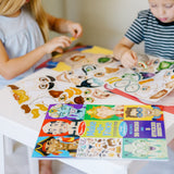 Make-a-Face Sticker Pad - Crazy Characters A4