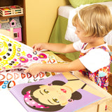 Make-a-Face Sticker Pad - Fashion Faces F9