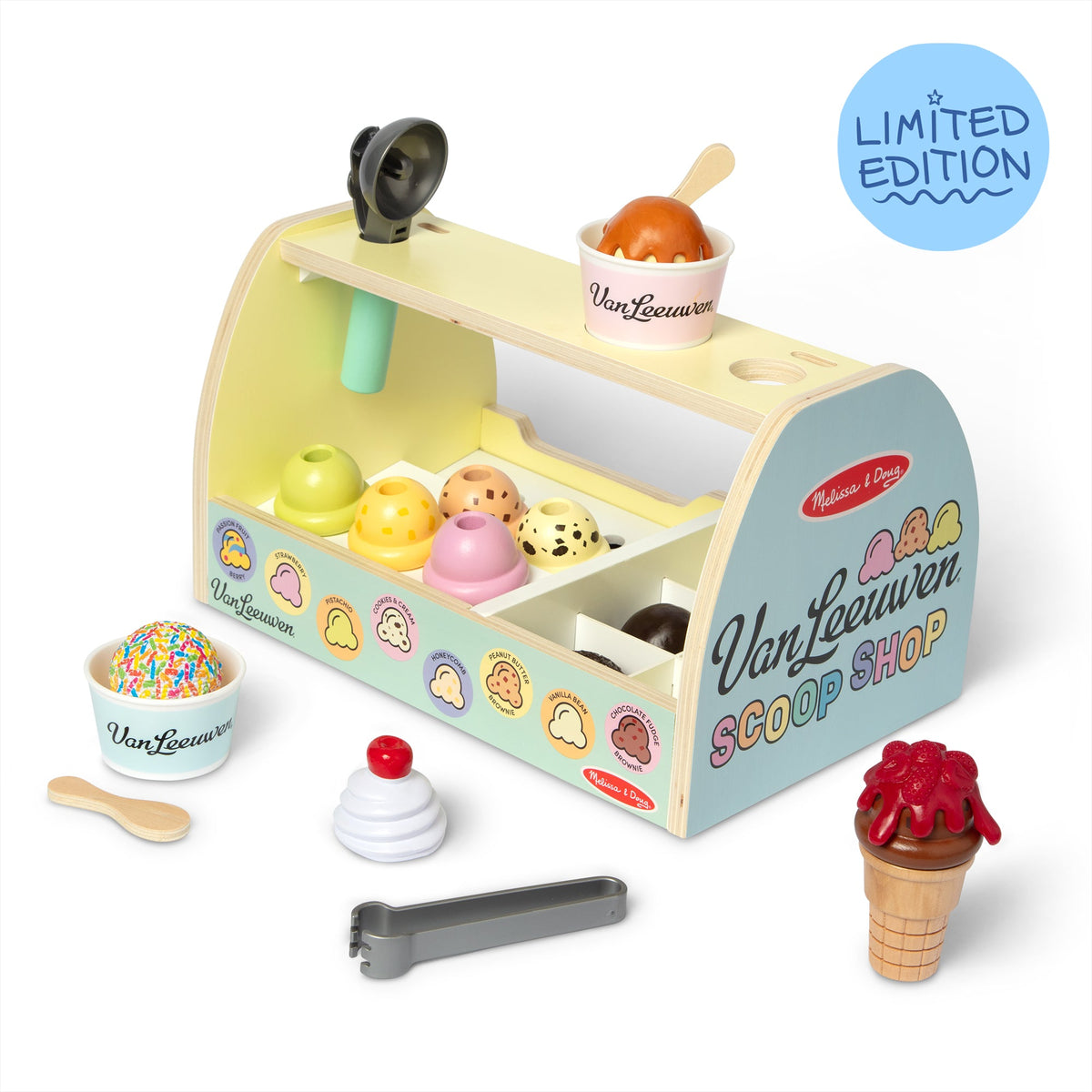 Melissa & Doug x Van Leeuwen Wooden Ice Cream Counter W7