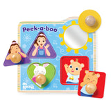 Ms. Rachel™ Wooden Peek-a-Boo Jumbo Peg Puzzle – 4 Pieces L7
