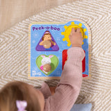 Ms. Rachel™ Wooden Peek-a-Boo Jumbo Peg Puzzle – 4 Pieces L7