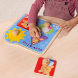 Ms. Rachel™ Wooden Peek-a-Boo Jumbo Peg Puzzle – 4 Pieces L7