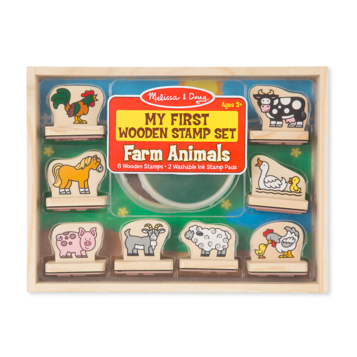 My First Wooden Stamp Set - Farm Animals C3