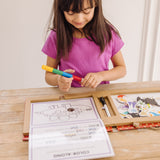 Natural Play: Play, Draw, Create Reusable Drawing & Magnet Kit – Dinosaurs T0