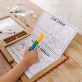 Natural Play: Play, Draw, Create Reusable Drawing & Magnet Kit – Dinosaurs T0