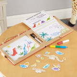Natural Play: Play, Draw, Create Reusable Drawing & Magnet Kit – Dinosaurs T0