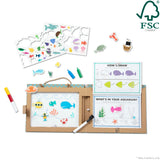 Natural Play: Play, Draw, Create Reusable Drawing & Magnet Kit – Ocean Q6