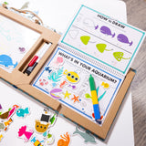 Natural Play: Play, Draw, Create Reusable Drawing & Magnet Kit – Ocean Q6