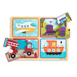 Natural Play Wooden Puzzle: Ready, Set, Go M3