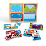 Natural Play Wooden Puzzle: Ready, Set, Go M3