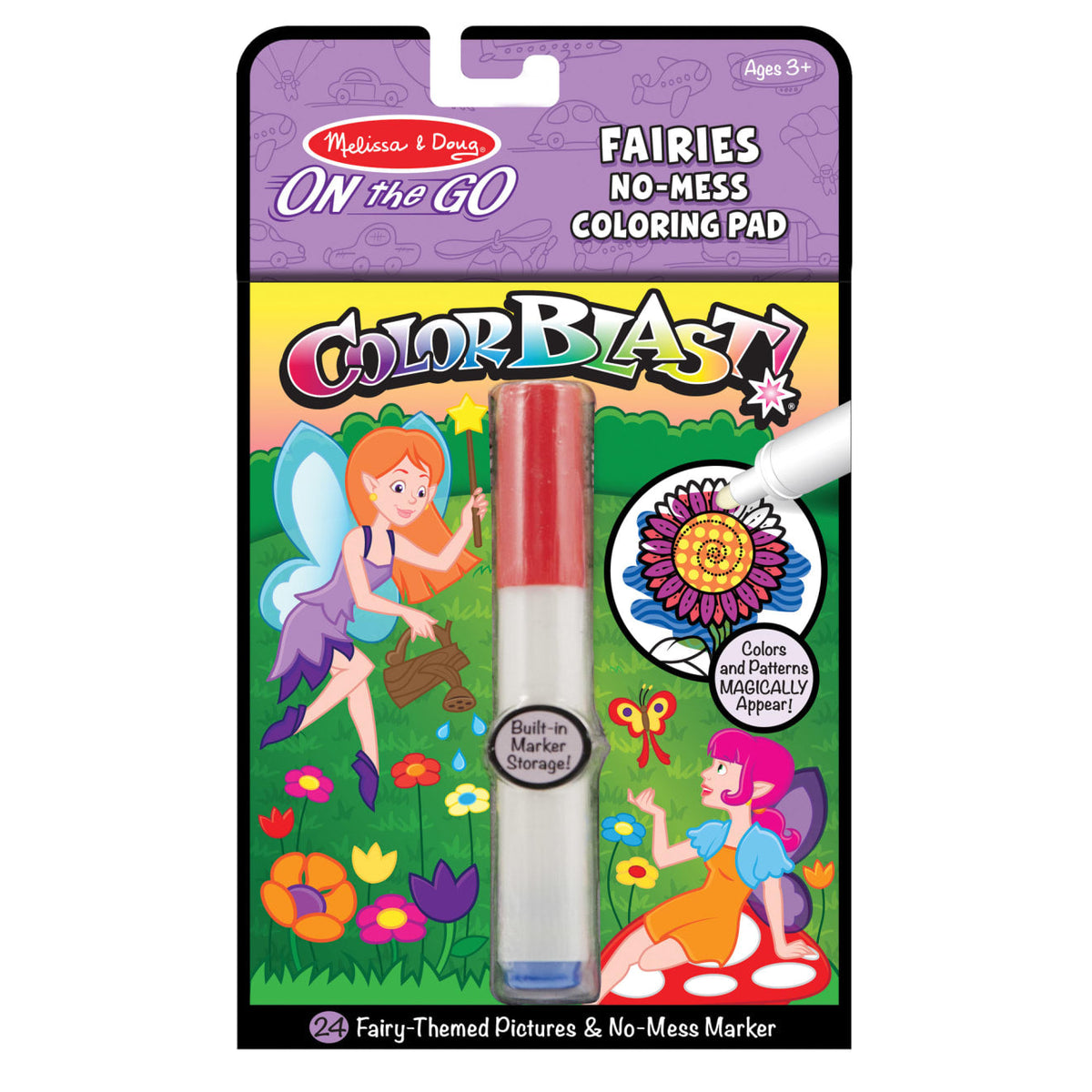 On the Go ColorBlast No-Mess Coloring Pad - Fairies H6