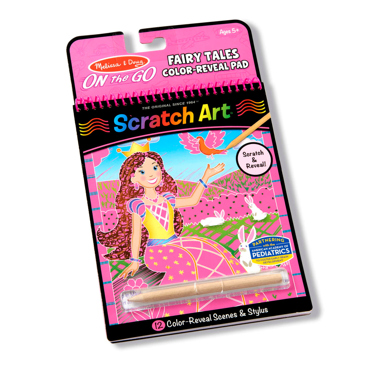 On the Go Scratch Art Color Reveal Pad - Fairy Tales Y9