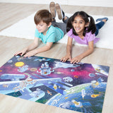 Outer Space Glow-in-the-Dark Floor Puzzle – 48 Pieces T9