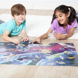 Outer Space Glow-in-the-Dark Floor Puzzle – 48 Pieces T9
