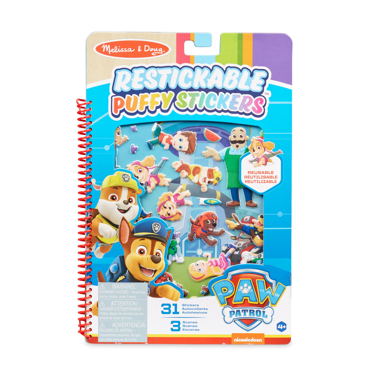 PAW Patrol Restickable Puffy Stickers - Adventure Bay D5