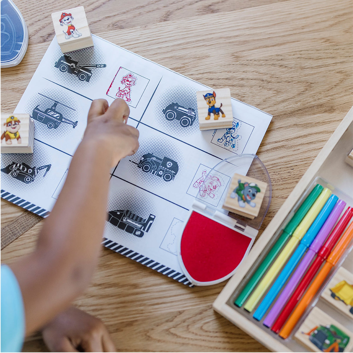 PAW Patrol Wooden Stamps Activity Set O6