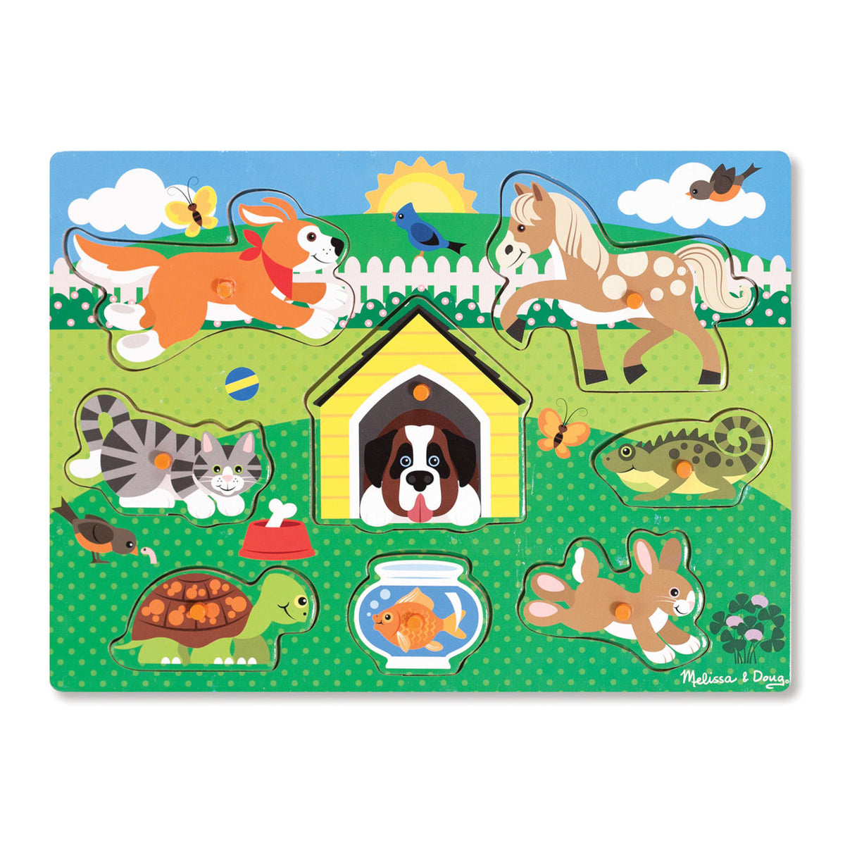 Pets Peg Puzzle - 8 Pieces U0