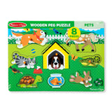 Pets Peg Puzzle - 8 Pieces U0