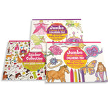 Princess, Fairy, Animals & More Coloring and Sticker Pad Bundle V3