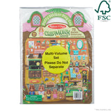 Puffy Sticker Play Set 3-Pack: On the Farm, Safari, Chipmunk House N1
