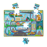 Race Around the World Tracks Floor Puzzle - 48 Pieces V0