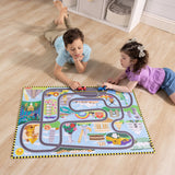 Race Around the World Tracks Floor Puzzle - 48 Pieces V0