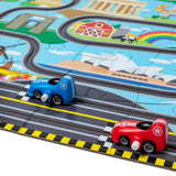 Race Around the World Tracks Floor Puzzle - 48 Pieces V0