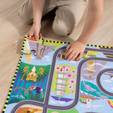 Race Around the World Tracks Floor Puzzle - 48 Pieces V0