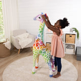 Rainbow Giraffe Lifelike Plush B8