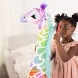 Rainbow Giraffe Lifelike Plush B8