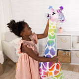 Rainbow Giraffe Lifelike Plush B8