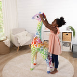 Rainbow Giraffe Lifelike Plush B8