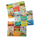Reusable Sticker Pad 3-Pack: Jungle, Farm, Under the Sea S0
