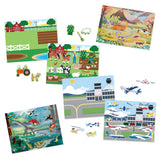 Reusable Sticker Pad 3-Pack: Vehicles, Habitats, Prehistoric Q8