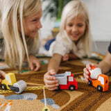 Round the Construction Zone Work Site Rug & Vehicle Set R1