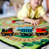 Round the Rails Train Rug Z1