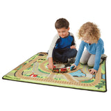 Round the Rails Train Rug Z1