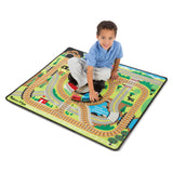 Round the Rails Train Rug Z1