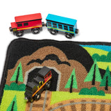 Round the Rails Train Rug Z1