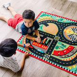 Round the Speedway Race Track Rug & Car Set C4