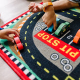 Round the Speedway Race Track Rug & Car Set C4